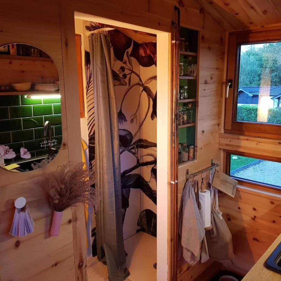 Zirbenholz Tiny House "Waldhauszeit" Am See Mücke Dış mekan fotoğraf
