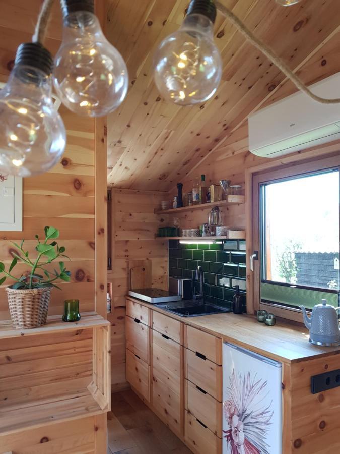 Zirbenholz Tiny House "Waldhauszeit" Am See Mücke Dış mekan fotoğraf