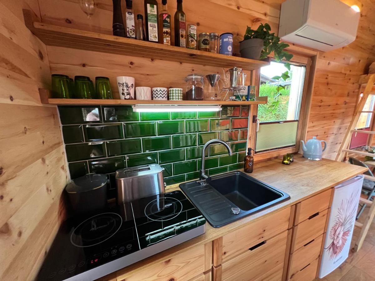 Zirbenholz Tiny House "Waldhauszeit" Am See Mücke Dış mekan fotoğraf